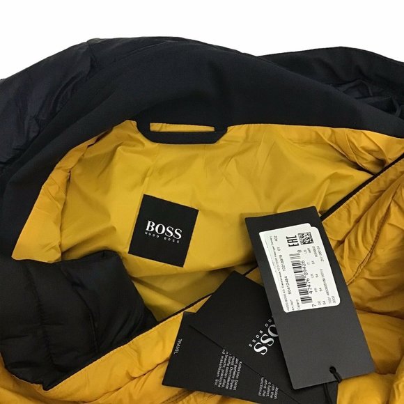 $436 Hugo Boss Callero Jacket Water Repellant 3-in-1 Jacket Navy Blue Mens 44R - Picture 5 of 5